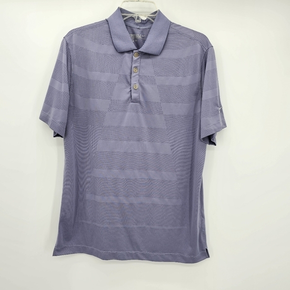 Nike Golf Tour Performance Dri Fit Blue Polo Men's Size Medium - Picture 1 of 5